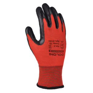 Рукавички DOLONI 4193 трикотажні з латексним покриттям, неповна обливка